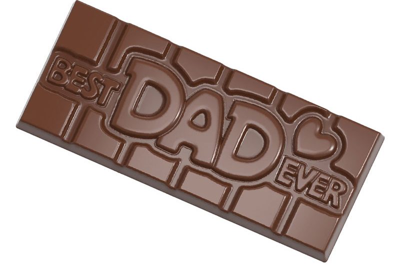 Pralinform chokladkaka best dad ever – Chocolate World